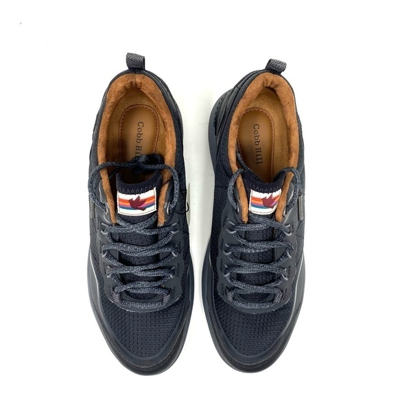 Cobb Hill WOMEN'S SKYLAR WATERPROOF LOW LACE-UP SNEAKER Black XWIDE - Picture 5 of 7